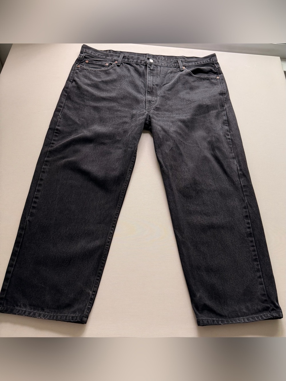 Levi's Men's Dark Gray Relaxed-Fit Jeans